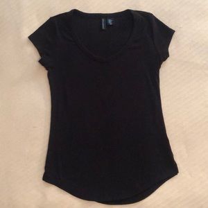 Cynthia Rowley Black Basic Tee XS